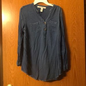 Denim colored Maternity shirt